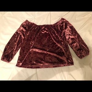 Off the shoulder shirt